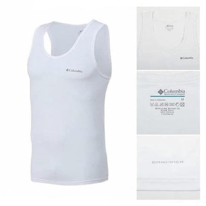Baselayer Sepeda Columbia Tanktop Muscle Tee Original Singlet Olahraga