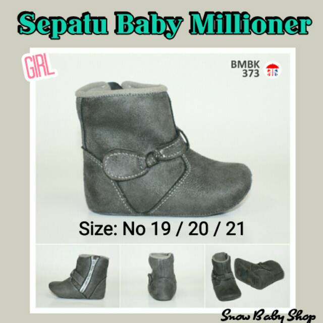 Sepatu Bayi Prewalker Baby Millioner BMBK 373B