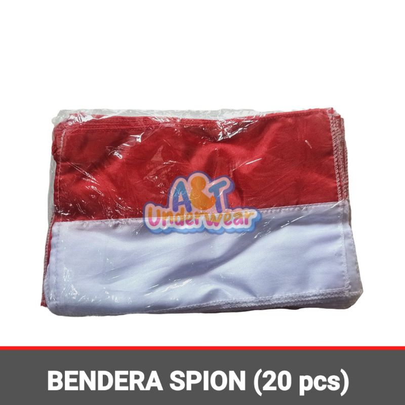 AT379- 20 pcs Bendera spion / 20 Lembar bendera Merah putih kecil / Bendera Unyil 20ocs