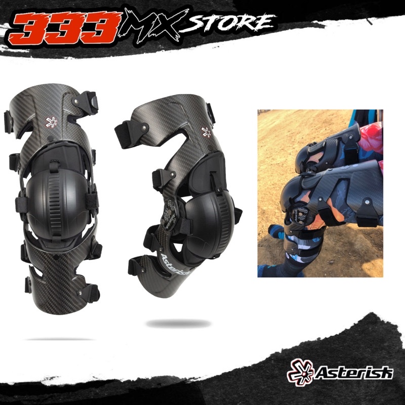 KNEE BRACE ASTERISK CELL 1 CARBON PELINDUNG LUTUT ASTERISK CELL 1 CARBON
