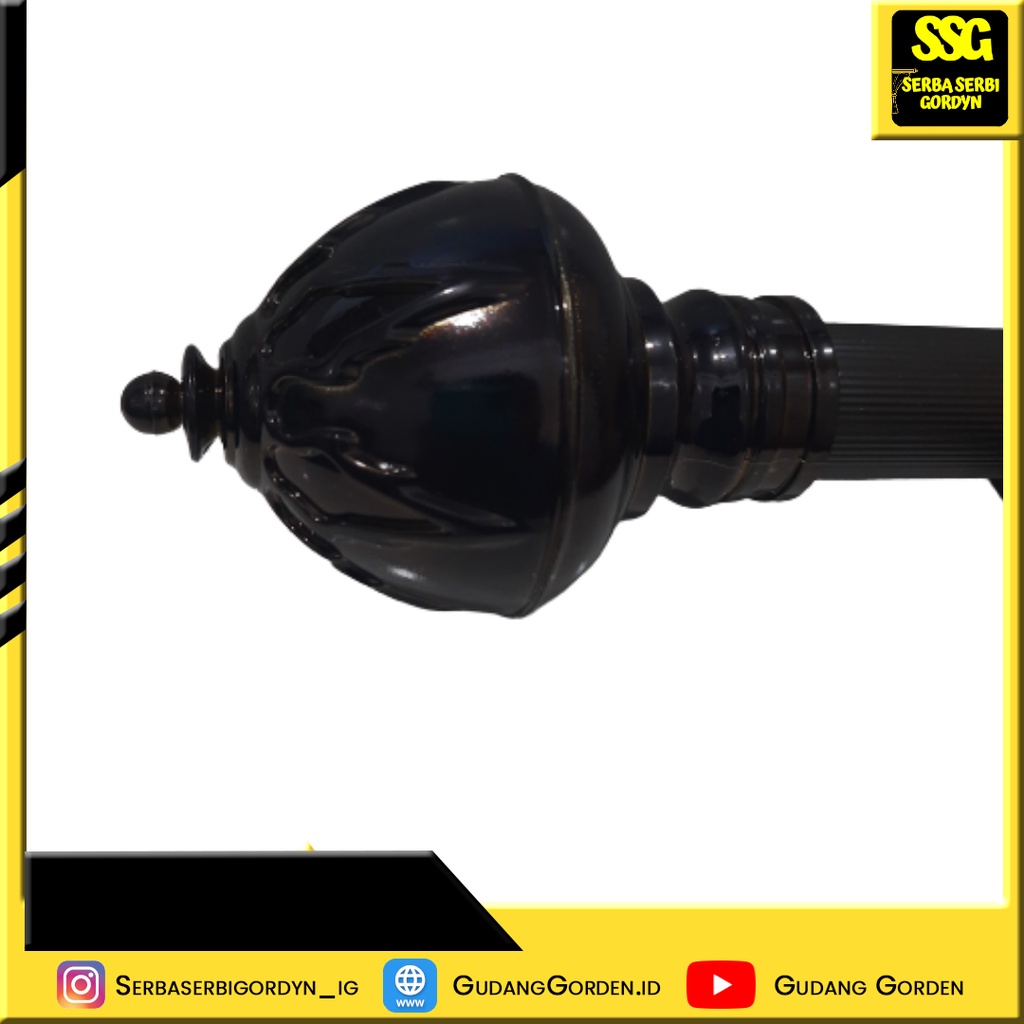 End Cup/Tutup Coklat  Gorden Batang Rel Jumbo