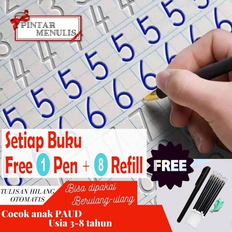 

sank magic book-buku pramenulis-buku ajaib belajar menulis paket 1 shet isi 4 buku y