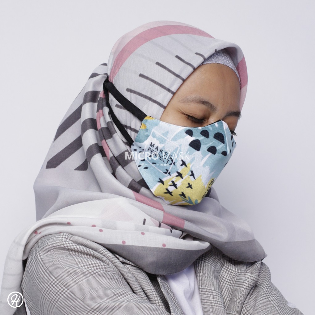 UNISEX - Masker Spectrum By Hijacket kain Hijab Tali Karet Polos Motif Earloop Lucu Pria Wanita-NAUTIKA