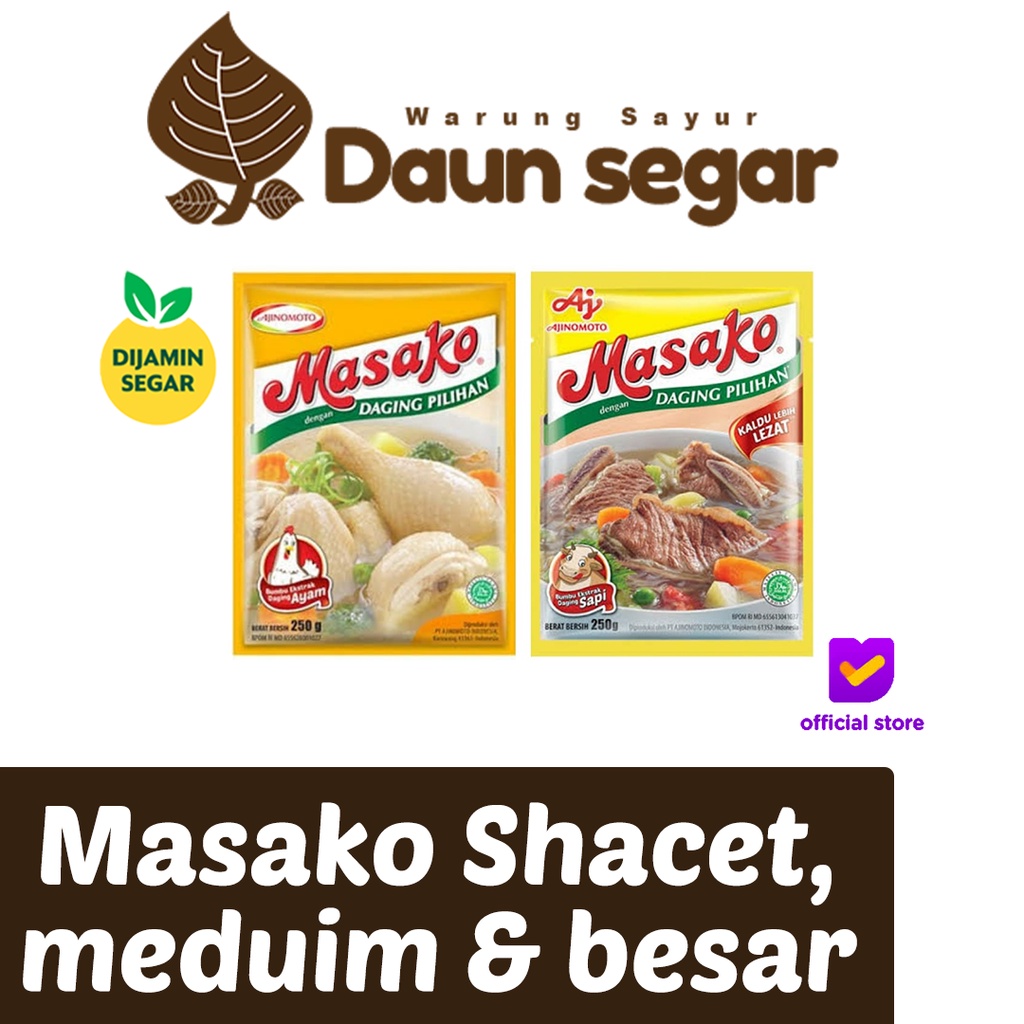 

Masako Ayam Masako sapi Masako Renceng Ayam 1 kg sapi 1kg 500gram masako sapi renceng kaldu ayam sapi penyedap rasa sachet - daun segar daunsegar