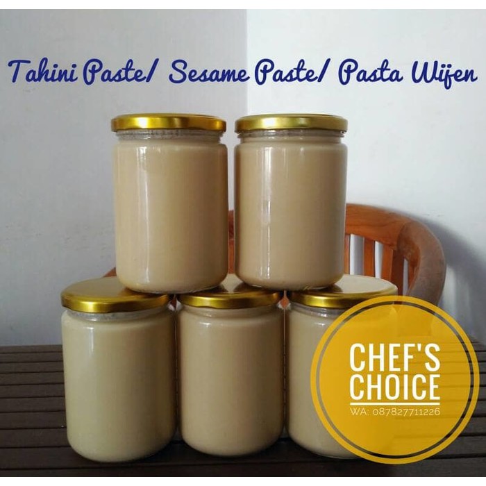 

BIG SALE PURE 100% TAHINI PASTE/ SESAME PASTE/ PASTA WIJEN 500 GRAM !!!!