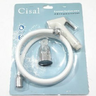 JET SHOWER CEBOK PUTIH / Kran cebok Closet Selang Fleksibel