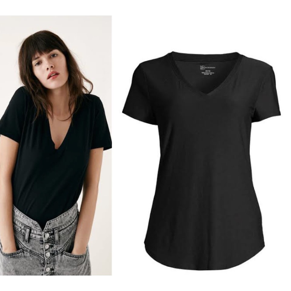 Nobo v neck t shirt women KAOS MURAH ORI