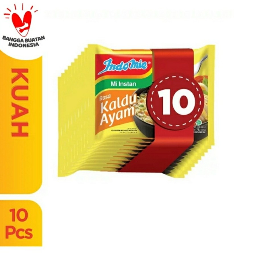 

Paket Bundle Indomie Kuah Mi Instan Rasa Kaldu Ayam 10 Pcs Halal