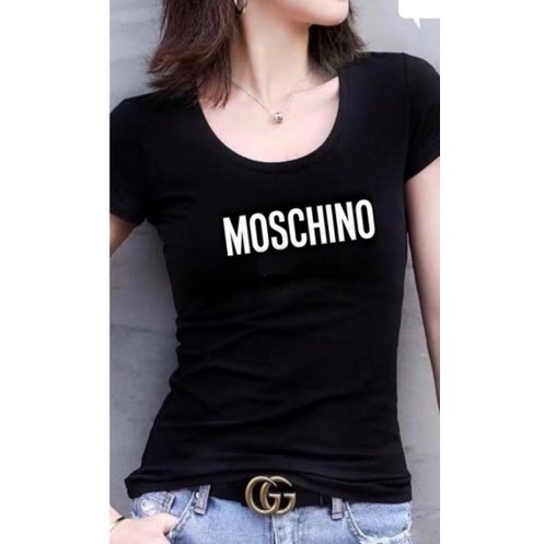kaos wanita bodyfit bodycon u neck dan v neck / kaos wanita Lengan pendek/kaos import sablon