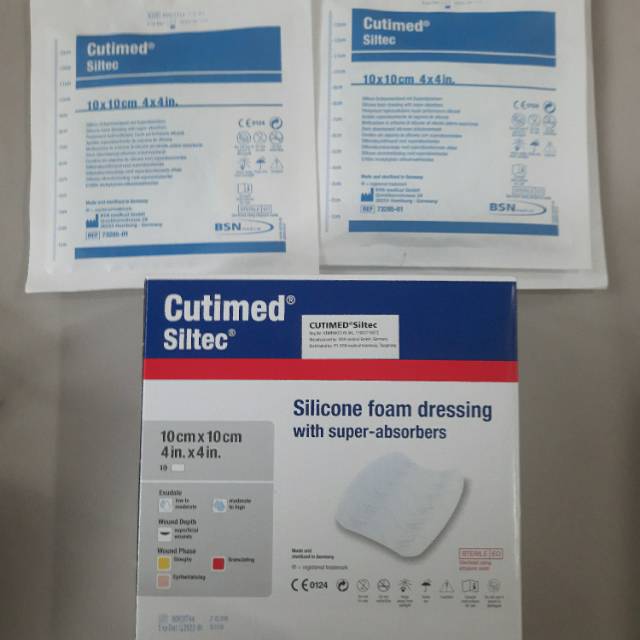 Cutimed Siltec 10cm x 10cm / Cutimed Siltec 10cmx10cm / Cutimed Siltec 10x10 / BSN