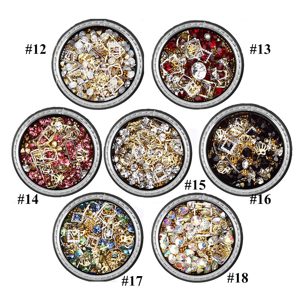 Mxbeauty Stiker Sequin Glitter Berlian Imitasi 3d Bentuk Kotak Holografik Multi Warna Dekorasi Nail Art Diy