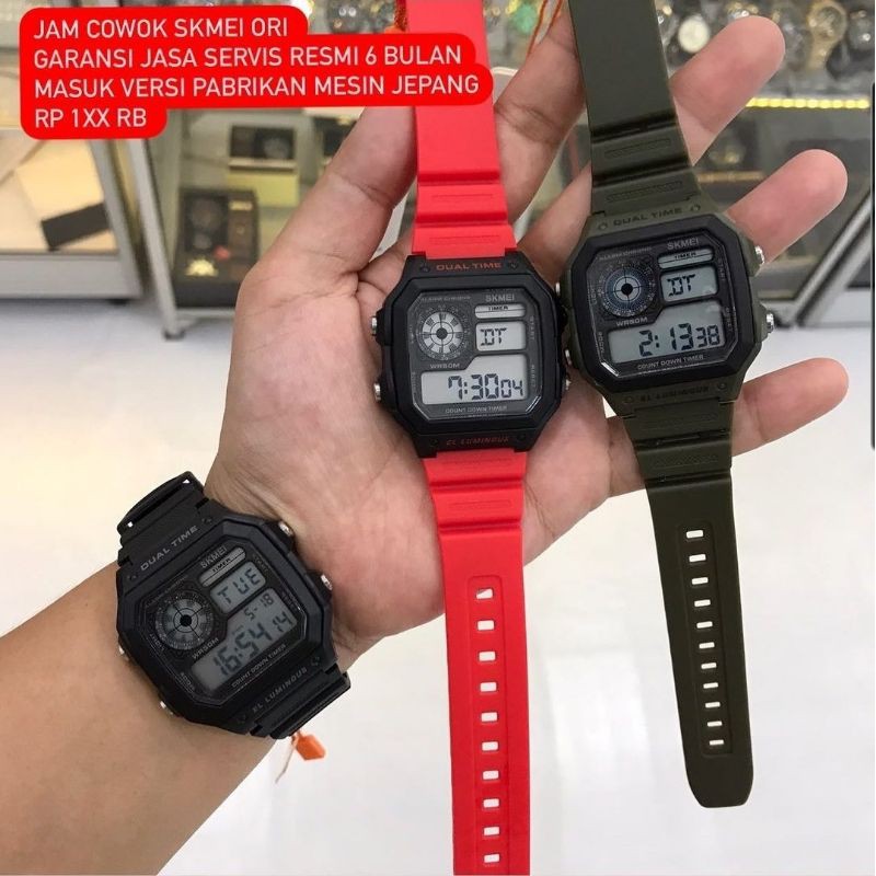 jam tangan petak sport cowok original
