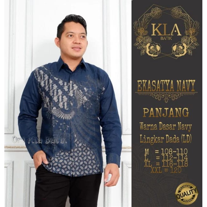 EKASATYA NAVY KLA BAJU KEMEJA BATIK PRIA SOLO LENGAN PANJANG PENDEK LAPIS FURING ATASAN PREMIUM MODERN KATUN  HALUS KEKINIAN LUKMINTO MANUK JLITENG LASEM PEKSI KAWUNG NAVY LUDIRO BIRU BROTO GARDHA NAVY MAHESA TAMBALAN SEKAR RAMBAN PARANG LINTANG NAVY DEWO