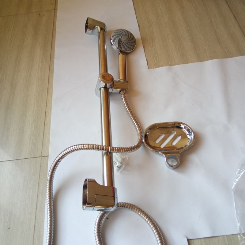 Shower Kamar Mandi Sower tiang set coulom stainless Shower Bulat 4 Jenis Semburan Air