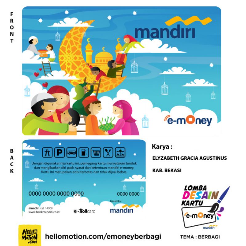 Mandiri eMoney Spesial RAMADHAN ORI /Like eTOLL Tapcash Flazz or Brizzi