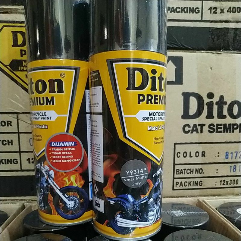 cat semprot pilok diton premium abu abu epoxy / primer grey, dark bluish grey, Nmax matte grey