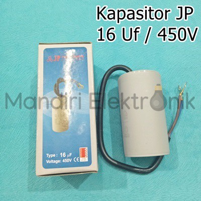 Kapasitor JP 16 Mikro - Kapasitor Kabel 16 Uf / 450V JP