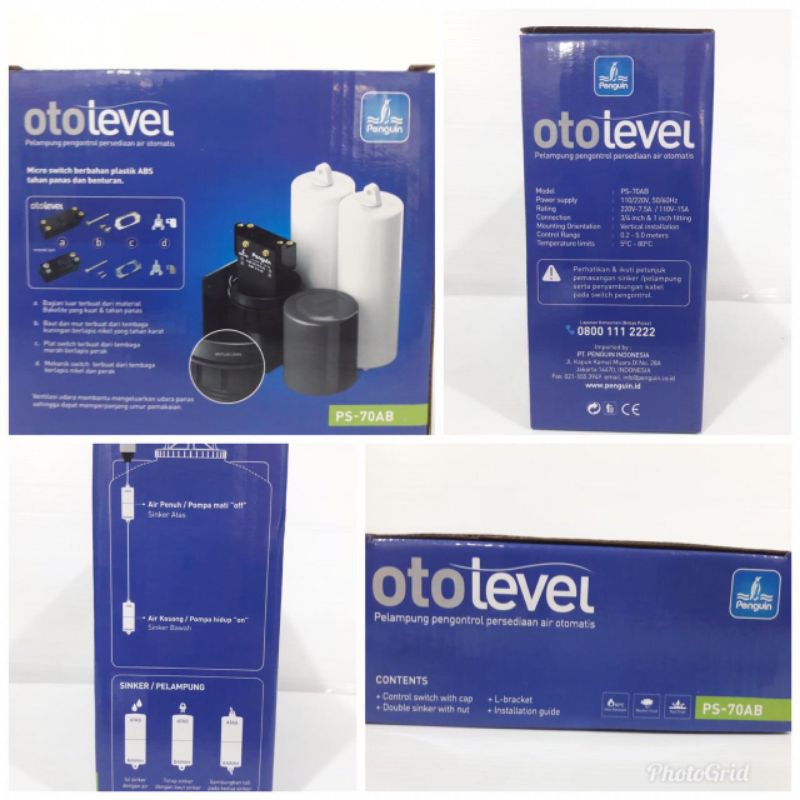 otolevel penguin berkualitas premium,radar, alat pelampung otomatis