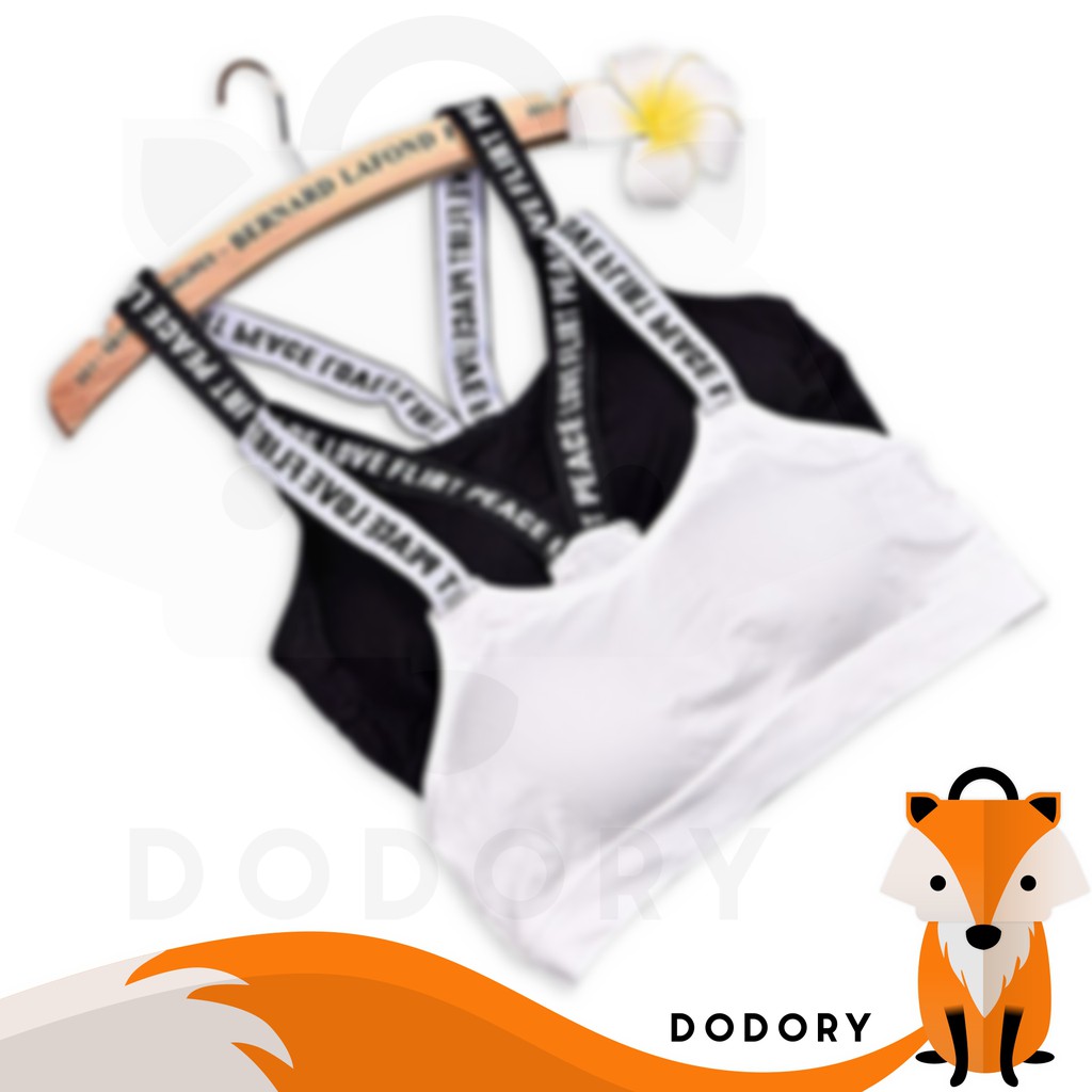 DODORY Sport Bra Bra Wanita Tanpa Kawat Pakaian Dalam Wanita Bra Yoga Bra Olahraga High Quality