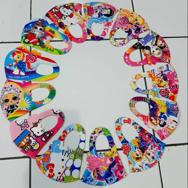 Masker anak scuba karakter lucu