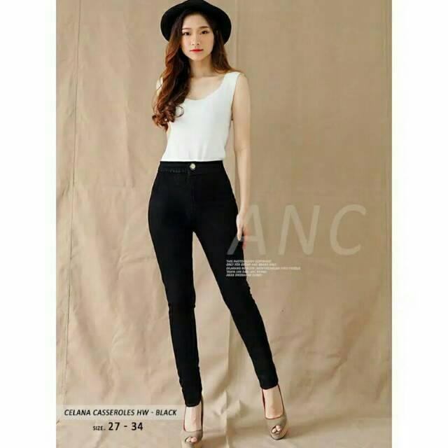 Highwaist celana jeans hw wanita skinny softjeans