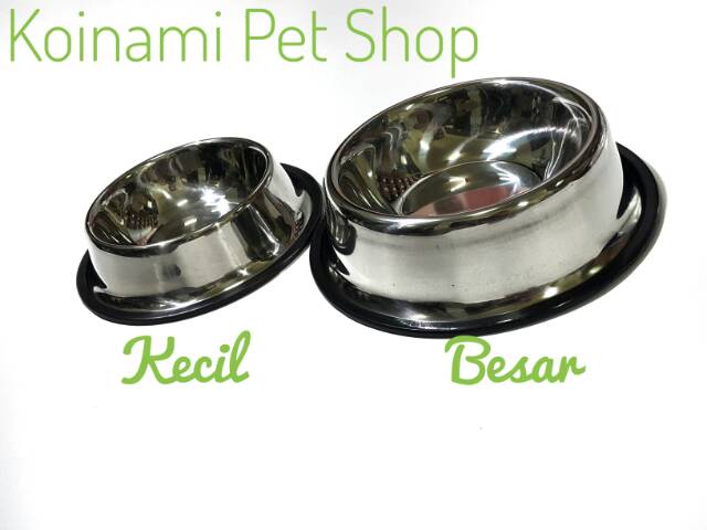 Tempat makan stainles  S / Pet bowl stenless / TEMPAT MAKAN KUCING ANJING