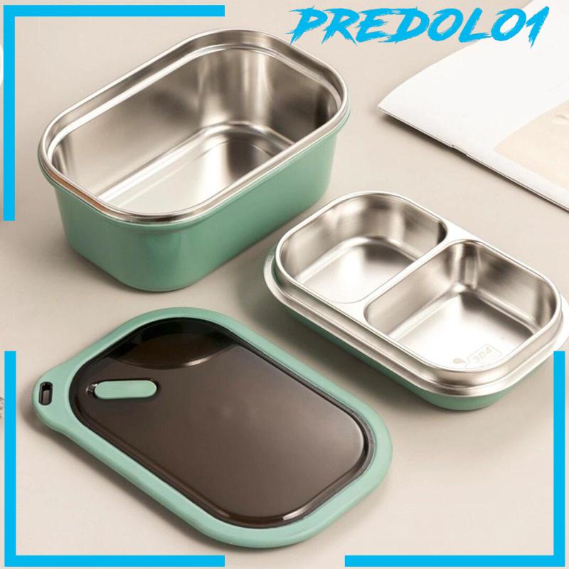 Kotak Makan Bento Bahan Stainless Steel Ukuran 1200ml Untuk Piknik / Camping