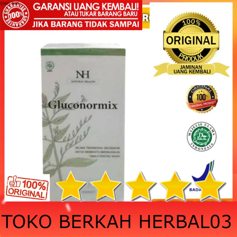 100% ASLI Gluconormix Original Obat Diabetes Asli Herbal Berkualitas Glucoactive