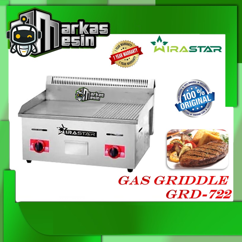 Mesin Pemanggang Steak / Gas Griddle WIRASTAR GRD-722