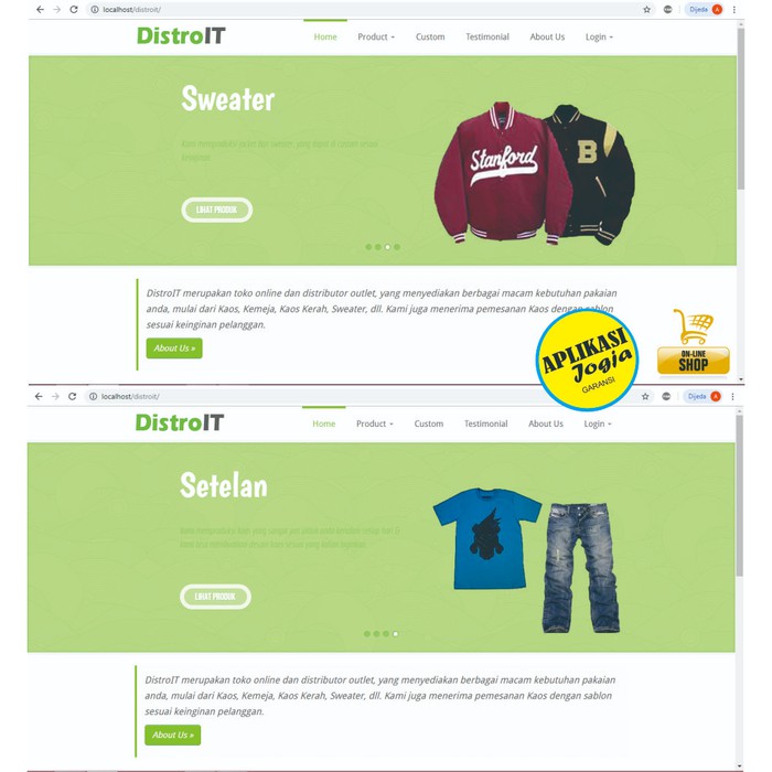 Source Code Website Toko Online (E-Commerce)