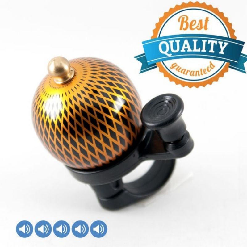 BEL SEPEDA KUBAH EMAS TING TING NYARING MADE IN TAIWAN ASLI ORIGINAL