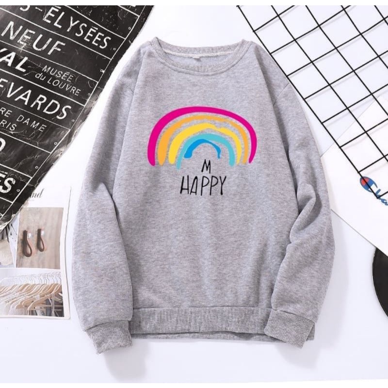 happy sweater cewek