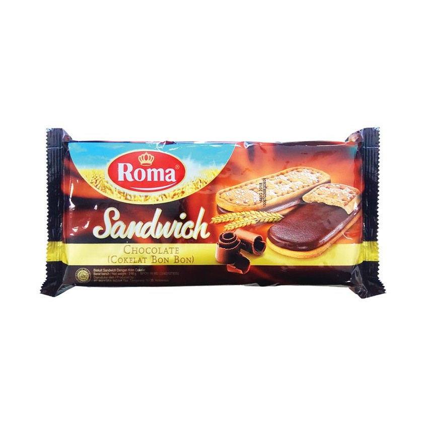 

Roma Biscuit Sandwich Chocolate 216 gr