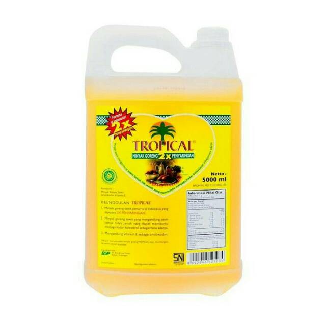 Tropical minyak goreng isi 5Liter