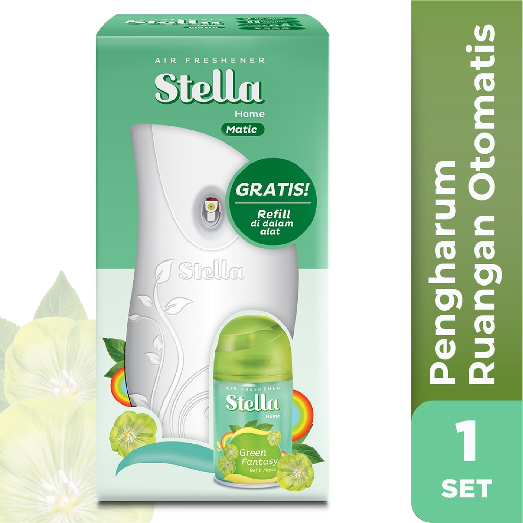 stella matic box set   pengharum ruangan otomatis