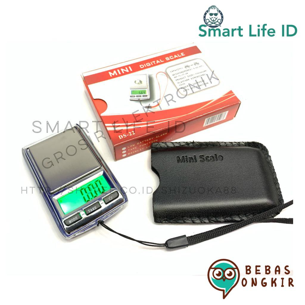 Timbangan Emas Berlian Batu Akik Perhiasan Digital Gold Pocket Scale DS-22 0,01 - 200 Gram