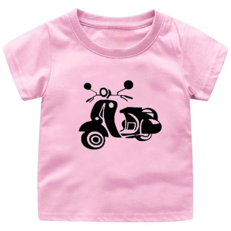 BAJU KAOS ANAK GAMBAR (VESPA)CEWEK-COWOK 1-12TAHUN FASHION ANAK TERBARU