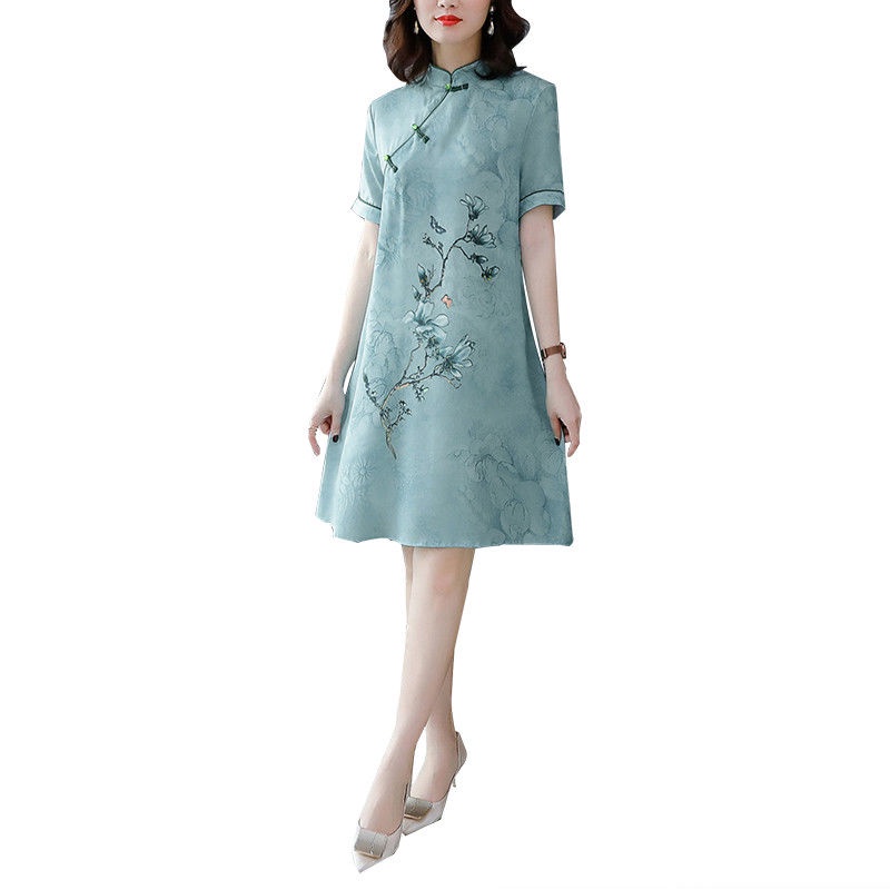 2021 new spring and summer dress noble and thin cheongsam Hanfu improved antique dress children's su