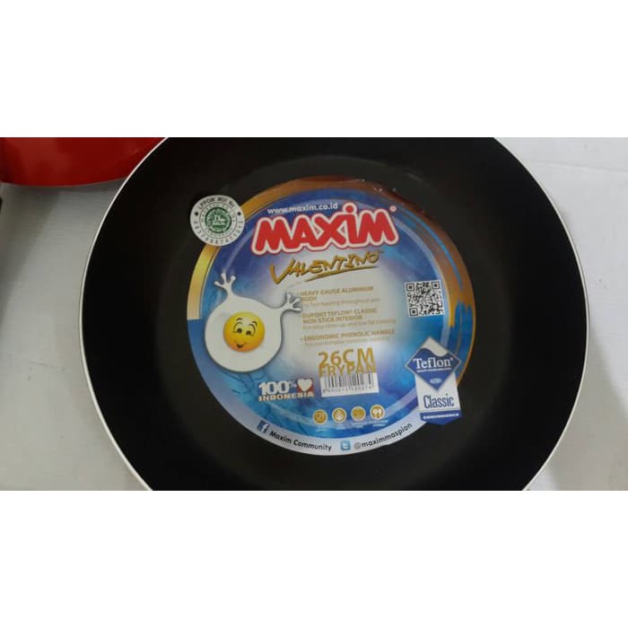 Fry Pan Teflon Maxim Valentino 26 cm Wajan Anti lengket 26cm