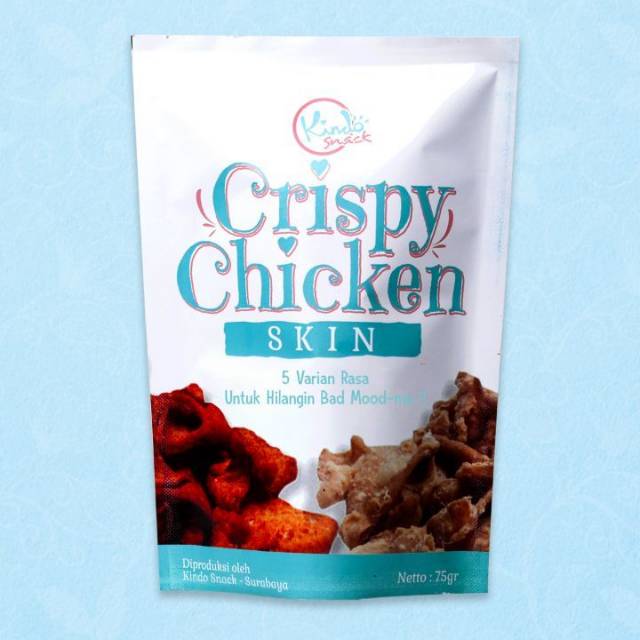 

Kulit ayam crispy PEDAS - cemilan / snack / makanan / keripik