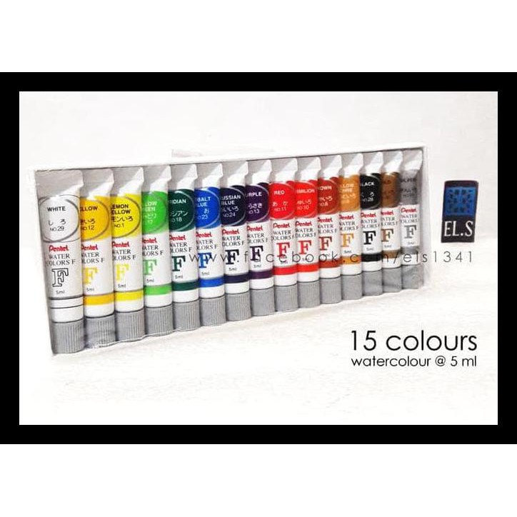 

Pentel Water Color 15 Warna ( Cat Air ) Bermutu