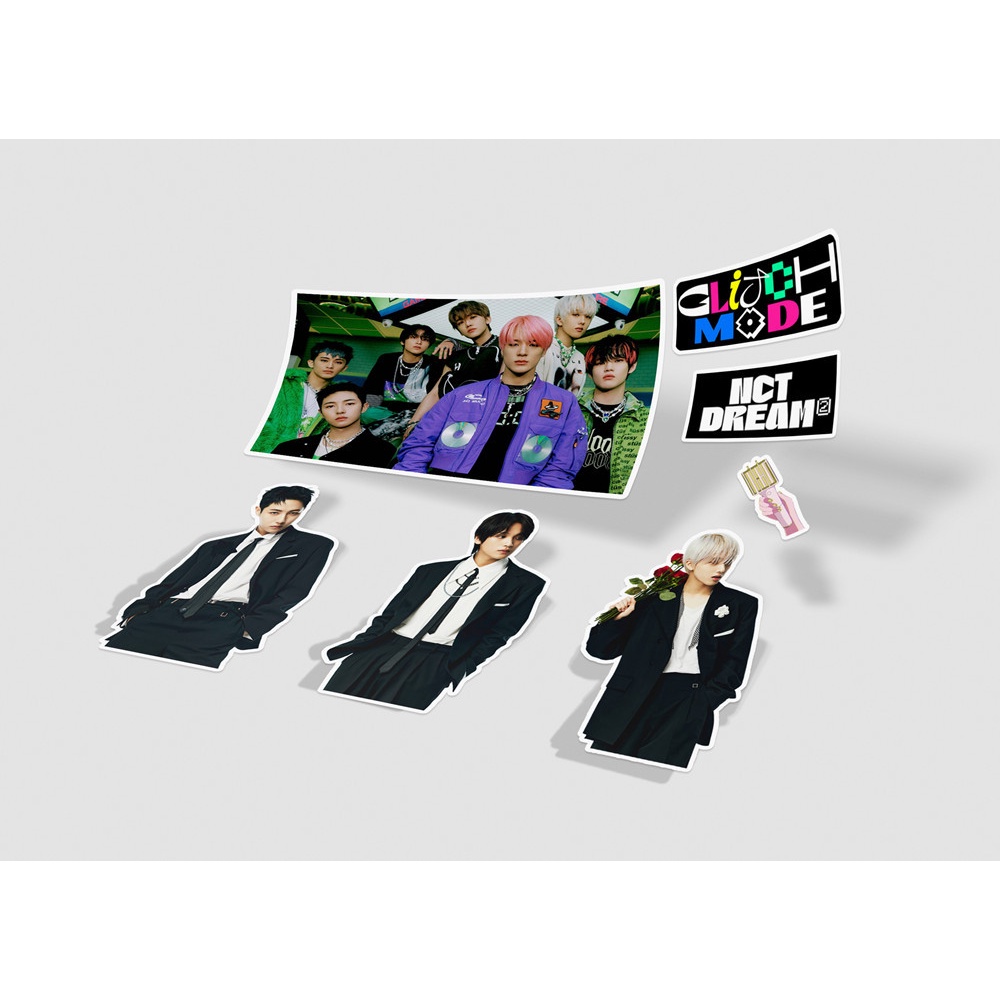 100pcs Stiker NCT DREAM Glitch Mode / HELLO FUTURE Untuk Jurnal