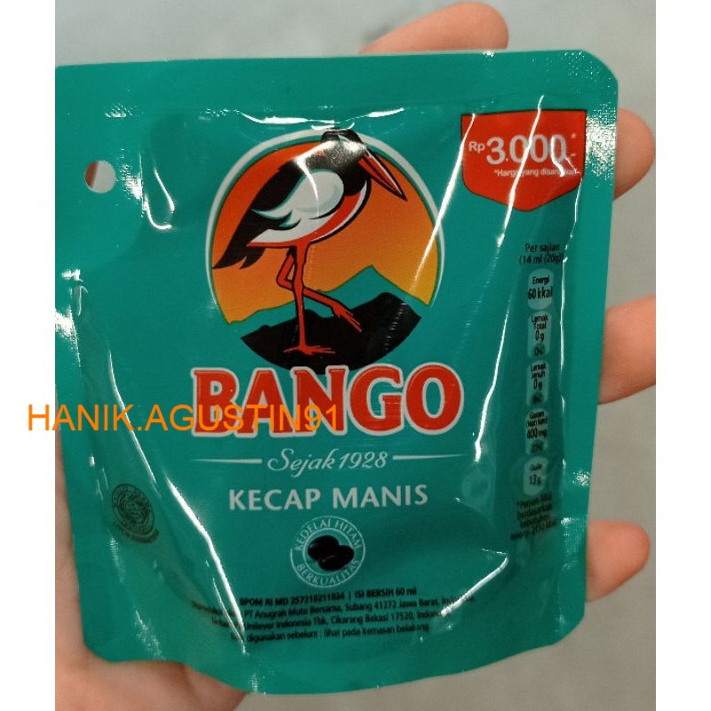 

Bango Kecap Manis 60ml - Kecap Manis Kemasan Kecap Manis Pouch Kecap Manis Refill Kecap Manis SS91