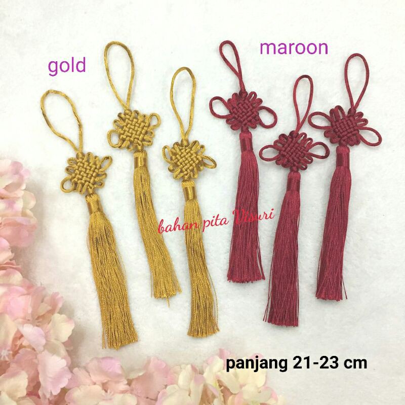 Tassel Anyam (tasel benang) CNY Imlek Sincia per biji