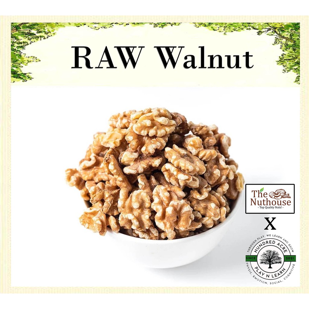 

Raw (Mentah) WALNUT Light Halves and Pieces 90 - 100gr 250gr 500gr 1kg