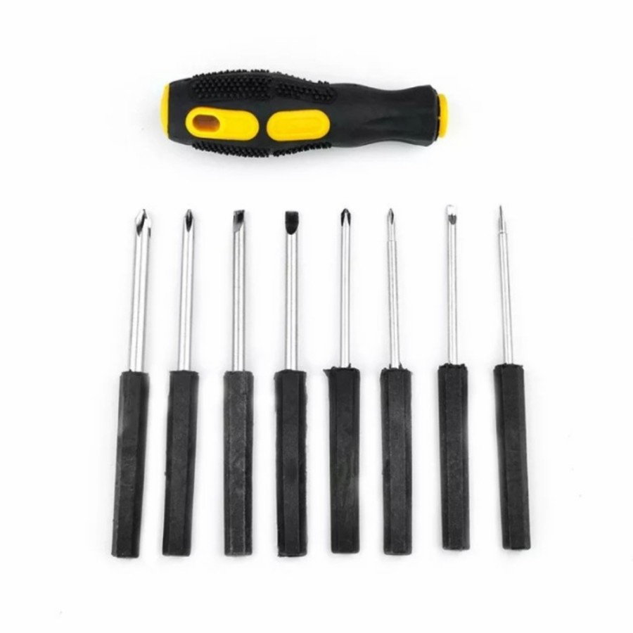 Obeng set 8in1 Obeng Set Plus Minus Screwdriver Set 8in1 Service HP Komputer Toys