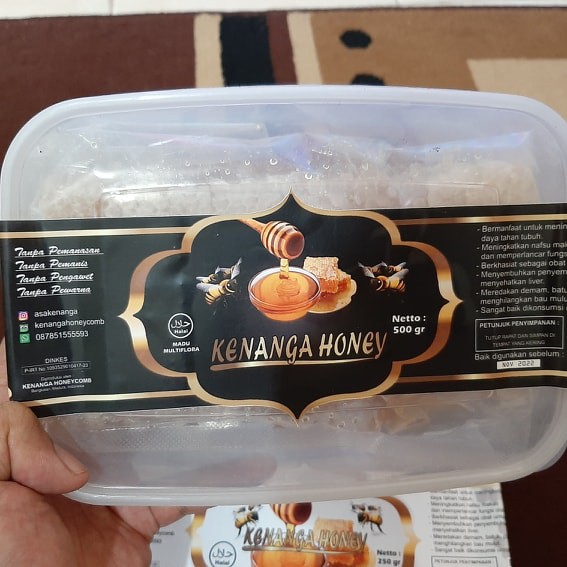 

MADU SARANG MELIFERA 600GR asli 100 % Kenanga HONEYCOMB segar TERbaru