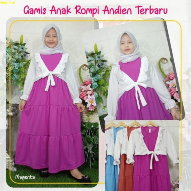 gamis anak 3 4 5 6 7 8 9 10 tahun baju ngaji anak gamis rompi gamis remaja