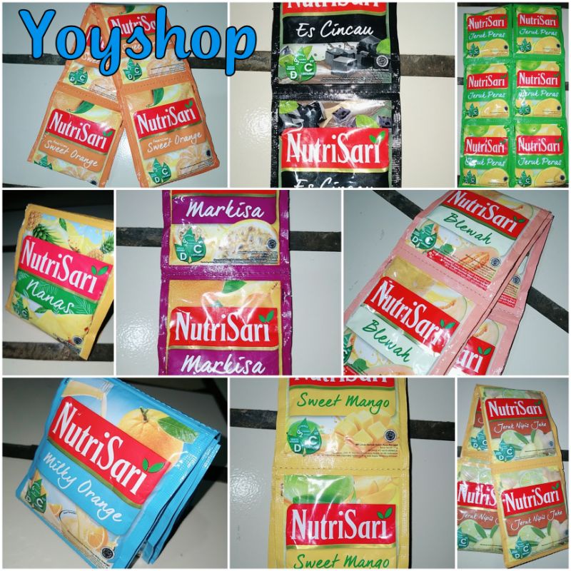 

Nutrisari Varian rasa 1 renceng ( Isi 10 sachet )