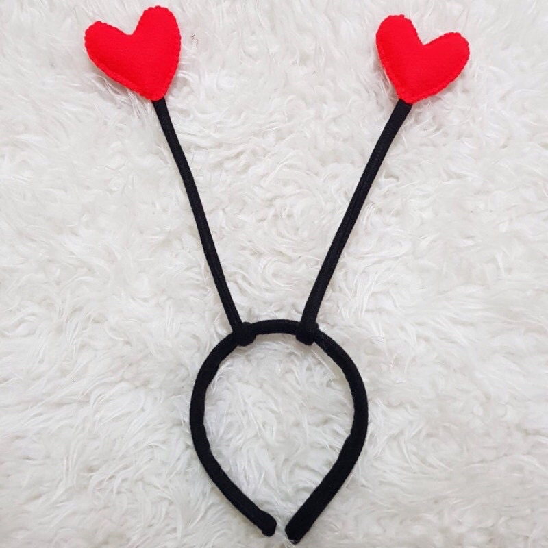 Bando Love Valentine Aksesoris Hati Bando Valentine kostum Love